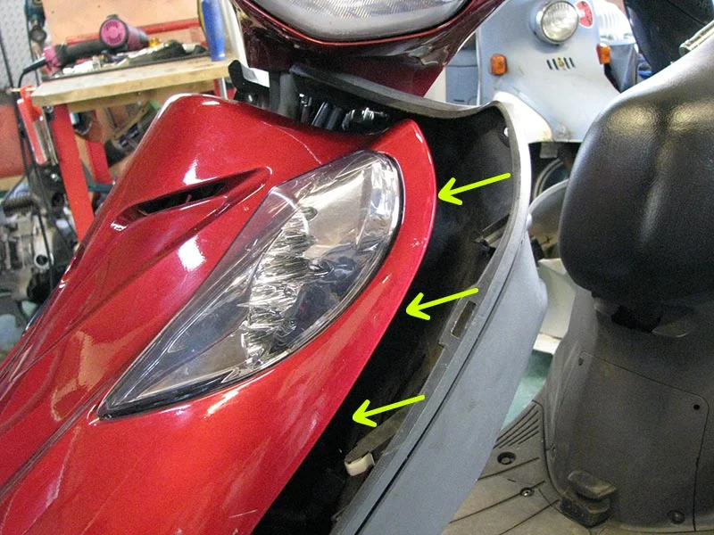 マニュアル】10分でカンタン脱着！アドレスV125のフロントカバー取外し