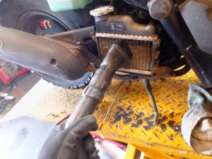 ズーマーのラジエター清掃方法